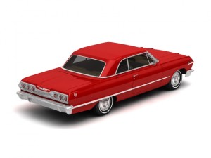 chevrolet impala 1963 Modelo 3D