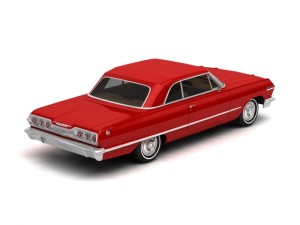 chevrolet impala 1963 Modelo 3D