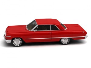 chevrolet impala 1963 Modelo 3D
