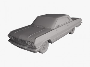 chevrolet impala 1963 Modelo 3D