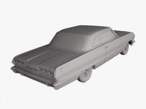 chevrolet impala 1963 Modelo 3D