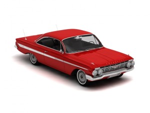 chevrolet impala 1961 3D 모델