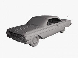 chevrolet impala 1961 3D 모델
