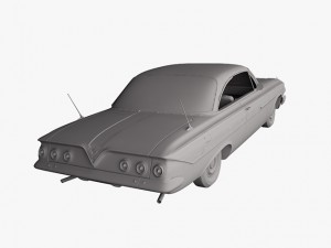 chevrolet impala 1961 3D 모델