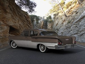 chevrolet delray 4-door sedan 1958 Modèle 3D