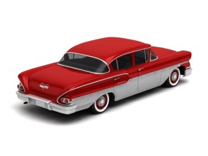 chevrolet delray 4-door sedan 1958 Modèle 3D