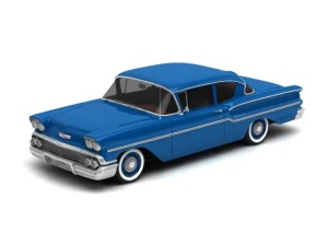 chevrolet delray 2-door sedan 1958 3D Model