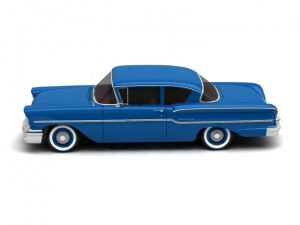 chevrolet delray 2-door sedan 1958 3Dモデル