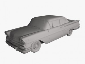chevrolet delray 2-door sedan 1958 3Dモデル