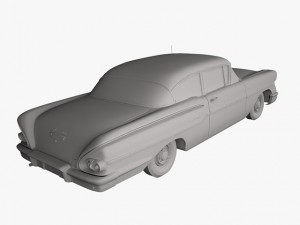 chevrolet delray 2-door sedan 1958 3Dモデル
