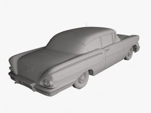 chevrolet delray 2-door sedan 1958 3D Model