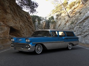 chevrolet brookwood station wagon 1958 3Dモデル