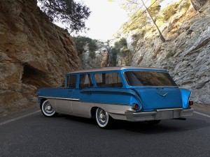 chevrolet brookwood station wagon 1958 3Dモデル