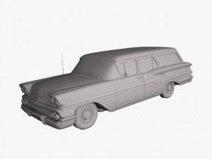 chevrolet brookwood station wagon 1958 3Dモデル