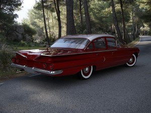 chevrolet biscayne 4-doors sedan 1960 3D Model