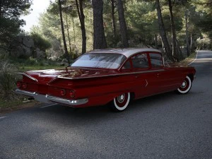 chevrolet biscayne 4-doors sedan 1960 3D Model