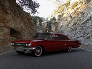 chevrolet biscayne 4-doors sedan 1960 3D Model