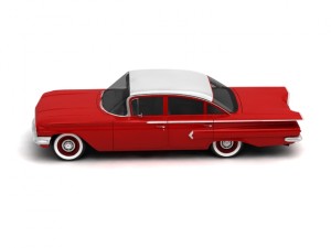 chevrolet biscayne 4-doors sedan 1960 3D Model
