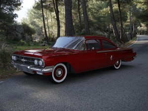 chevrolet biscayne 2-doors sedan 1960 3D मॉडल