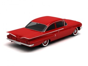chevrolet biscayne 2-doors sedan 1960 3D Model