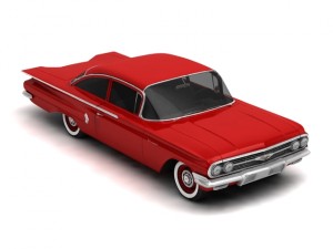 chevrolet biscayne 2-doors sedan 1960 3D Model