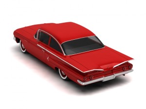chevrolet biscayne 2-doors sedan 1960 3D Model