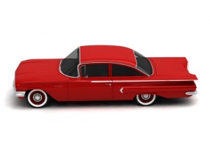 chevrolet biscayne 2-doors sedan 1960 3D Model