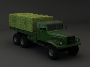 collection truck kraz 3D Model