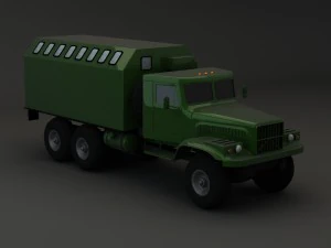 collection truck kraz 3D Model