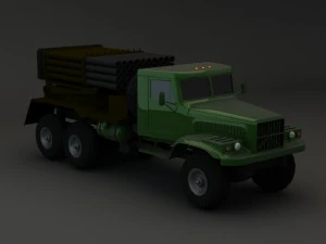 collection truck kraz 3D Model