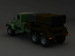 collection truck kraz 3D Model