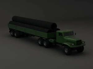 collection truck kraz 3D Model