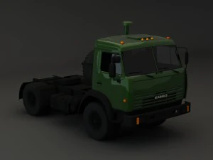 collection truck kamaz 3D Model