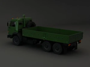 collection truck kamaz 3D Model
