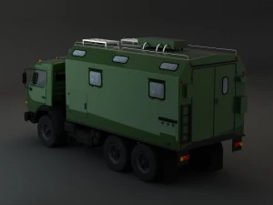 collection truck kamaz 3D Model