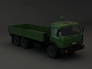 collection truck kamaz 3D Model