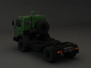 collection truck kamaz 3D Model