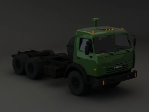 collection truck kamaz 3D Model