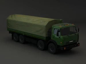 collection truck kamaz 3D Model
