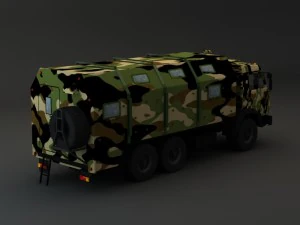 collection truck kamaz 3D Model