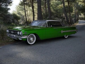 12 klasik araba koleksiyonu 3D Model