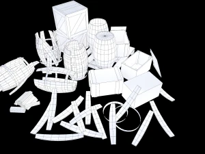 pacchetto di legno Modello 3D