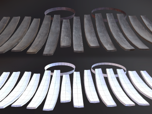 wood package Modello 3D