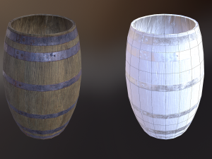 wood package Modello 3D
