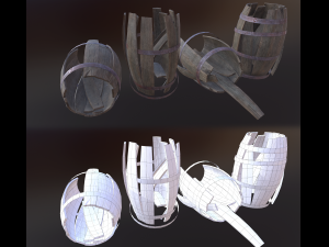 wood package Modello 3D
