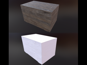 wood package Modello 3D