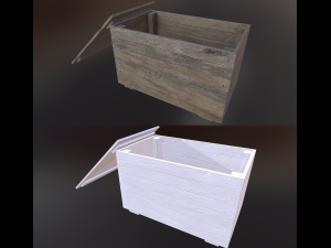wood package Modello 3D