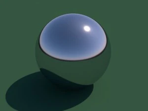 boule en m&eacute;tal chrom&eacute; Modèle 3D