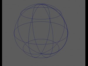 chrome metal ball 3D 모델