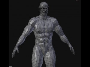 man base mesh Modelo 3D